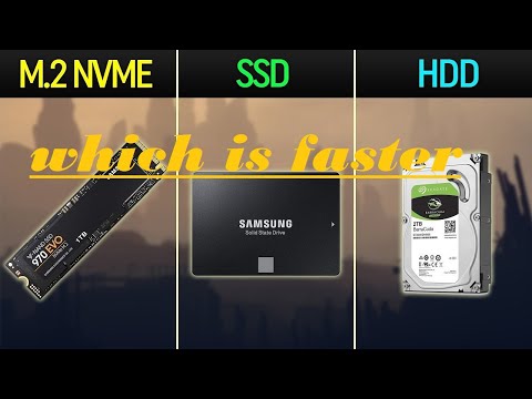 HARD DRIVE EVOLUTION. M.2 NVME vs SSD vs HDD. WHICH IS FASTER