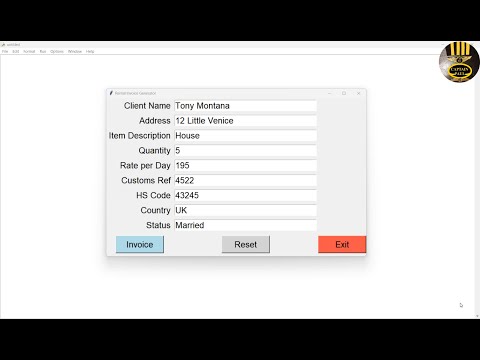 Build a Professional Invoice Generator with Python (Tkinter, PDF & Excel Logging)