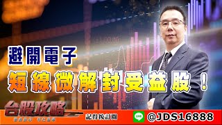 【台股攻略】#劉烱德 0215，避開電子 短線微解封受益股！ (圖)
