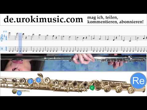 Flöte Lernen The Pink Panther - Theme Song Tabulatur Teil#1 Übungen um-i995