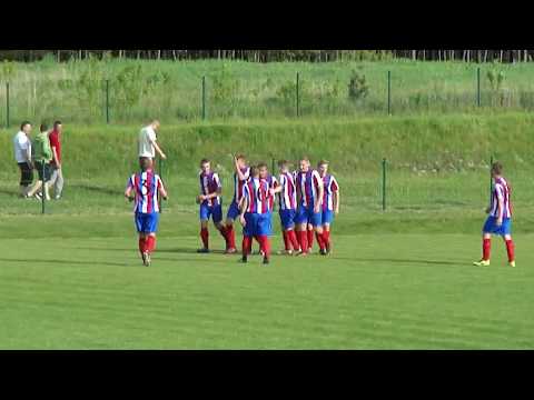 Bramka Michała Gałki z rzutu rożnego mecz Spółdzielca Siedliszcze - Ruch Izbica 2017 rok