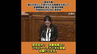 【国会中継】「誰もが安心して受けられる医療を目指して」参議院議員 宮出千慧 国会質疑 令和8年5月29日 参政党 2/3