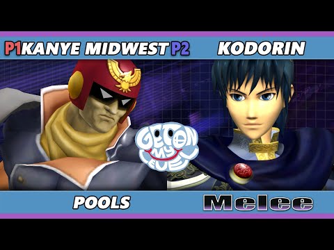 GOML 2023 - Kanye Midwest (Captain Falcon) Vs. KoDoRiN (Marth) Smash Melee - SSBM