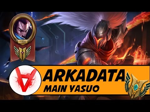 BEST OF ARKADATA YASUO MAIN | 1MILLION MASTERY POINTS - league of legends montage