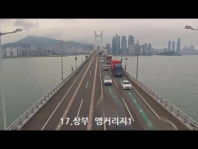 釜山・広安大橋の交通状況