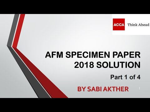 How to Answer AFM Paper? Part 1 of 4 The Tips and Techniques by Sabi Akther