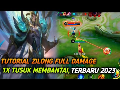 GAMEPLAY ZILONG NEW UPDATE BUILD, 1X TUSUK AUTO MEMBANTAI |mobile legends||