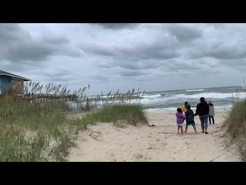 Avon NC Outer Banks Beach | Huge Waves | Aftermath of Tropical Storm Sally