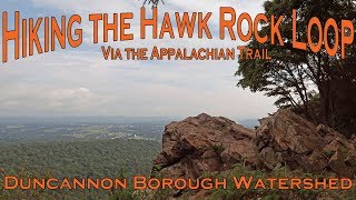 Hiking the Hawk Rock Loop via the Appalachian Trail.