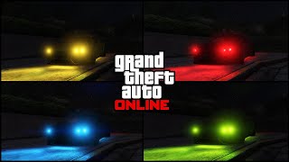 How to make Colored Headlights in GTA Online! How to get Coloured Headlights in GTA 5 Online! [Easy]
