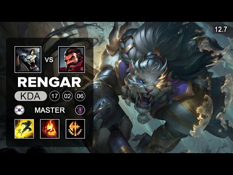 Rengar vs Graves Top - KR Master - Patch 12.7 Season 12