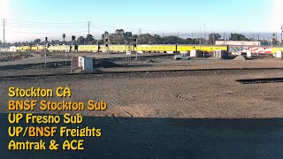 Stockton, CA | BNSF / UP Stockton Diamond - PTZ (Chat) | SouthWest RailCams LIVE