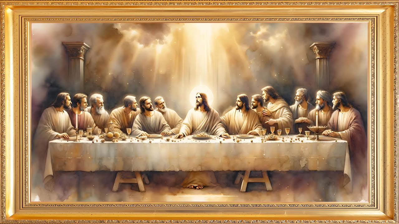 The Last Supper: Easter Wallpaper Jesus Christian Art for Your TV With Silent Screensaver