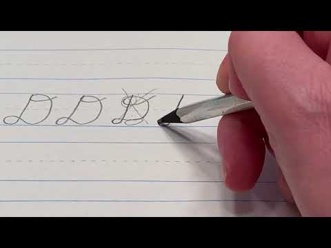 Capital "D" in cursive