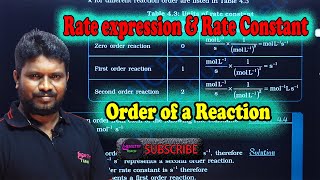 2. Rate Expression and Rate Constant | Order of a Reaction | Chemical Kinetics