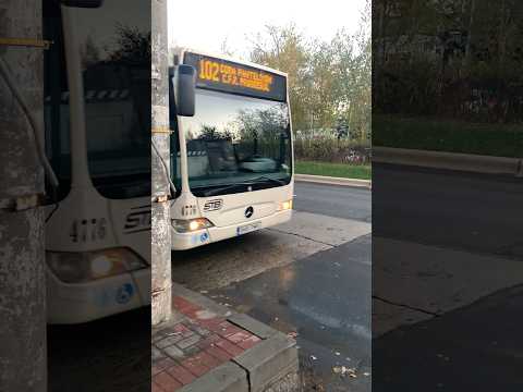 Autobuzul CITARO E4 #4776 pe Linia 102 părăsind stația “Bd. Nicolae Grigorescu” sens Progresul