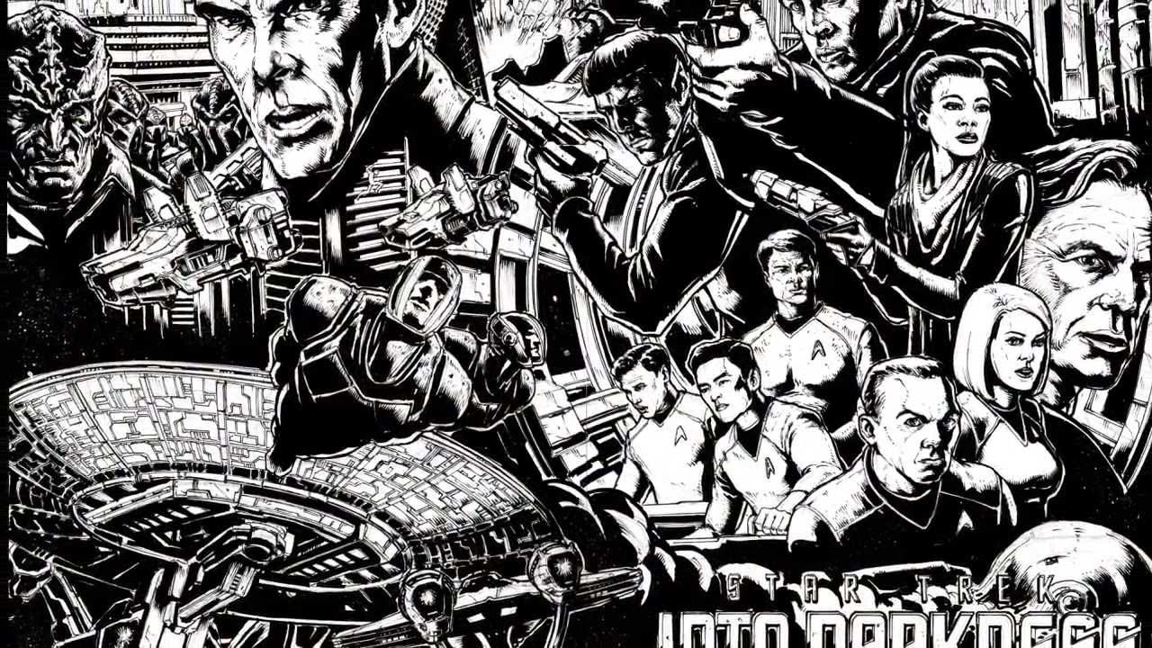 STAR TREK INTO DARKNESS: THE EPIC ART MOVIE PREVIEW - Speed Drawing