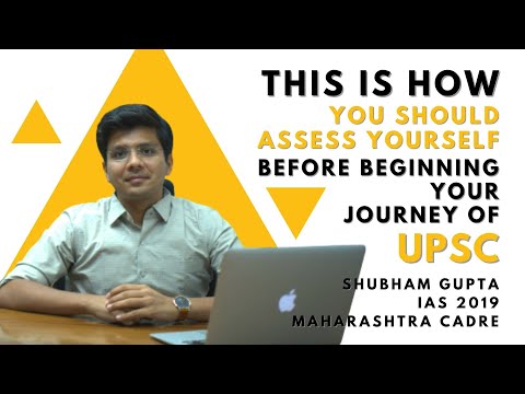 IAS Shubham Gupta's Message to YOU on How To Self Assess Yourself Before Starting Your UPSC Journey