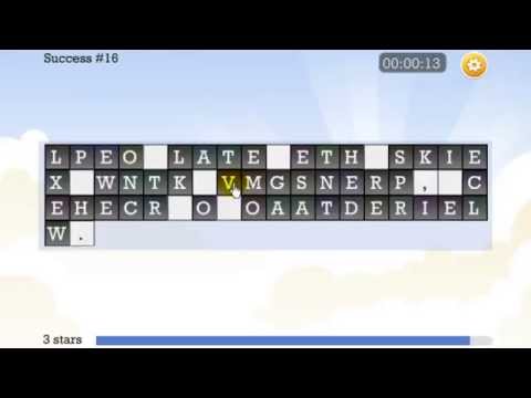 WORD PUZZLE for the SUCCESSFUL Video