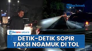 Detik-detik Sopir Taksi Online Ngamuk dan Rusak Spion Mobil Pengendara, Diduga Dipicu Saling Pepet