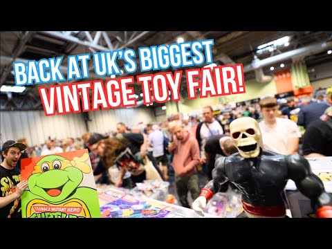 TOO MANY TOYS! Epic Vintage Toy Hunt at UK's Biggest Toy Fair, the NEC Birmingham!