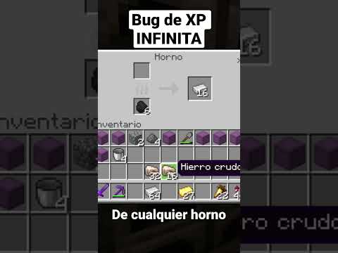 Bug de XP INFINITA!!! Con cualquier Horno!! #minecraft #bedrockedition #bugdexp #experiencia