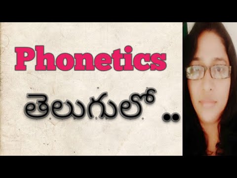 Phonetics in English .