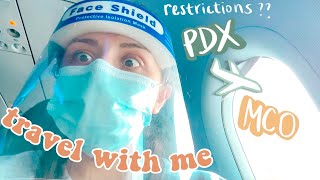 WHAT'S IT LIKE TO TRAVEL DURING A PANDEMIC?! // my thoughts on the restrictions portland to orlando