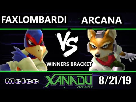 S@X 316 SSBM - Faxlombardi (Falco) Vs. Arcana (Fox) Smash Melee Winners Round 1