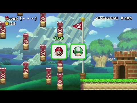 REPTILE DISTORTER ~ Expert 100 Mario Challenge - Super Mario Maker - No Commentary 1bp