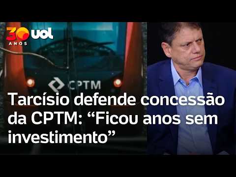 Tarcísio defende concessão da CPTM: ‘Temos um sistema que ficou anos sem investimento’