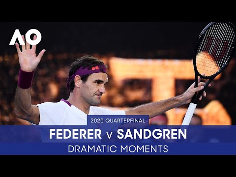 Roger Federer Saves SEVEN Match Points! | Federer v Sandgren | Australian Open 2020