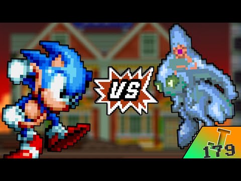 Classic Sonic VS Chaos 0 (Sprite Animation)