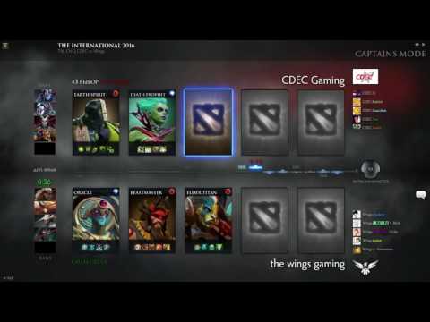 Wings vs CDEC, The International 2016, CN Group Stage