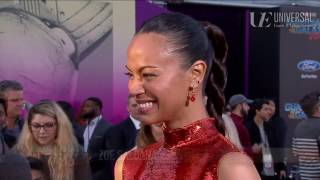 Zoe Saldana on Sisterhood at the Guardians of the Galaxy Vol. 2 Red Carpet Premiere