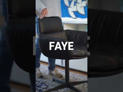 KFF – FAYE chair – Expressive drapery #kffsitzmoebel #interiordesign #drapery
