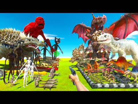 Dinosaur Fight | Carnivore Dinosaurs vs Reptiles and Invertebrates - Animal Revolt Battle Simulator