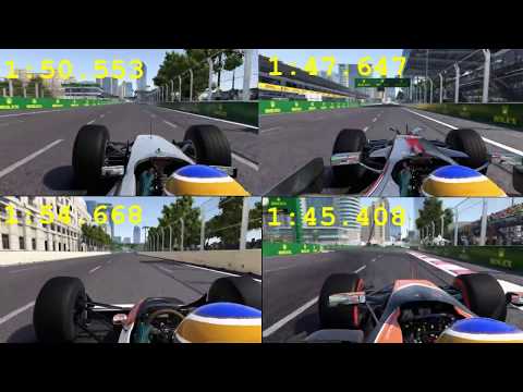 F1 2017 | Baku Circuit | McLaren 1988 vs 1998 vs 2008 vs 2017