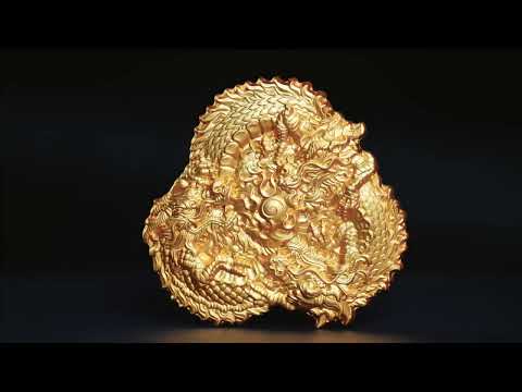 Triple Infinity Dragons 3oz 999 Fine Silver Collectible Coin