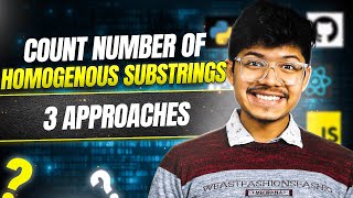 YouTube video '1759. Count Number of Homogenous Substrings | 3 ways'
