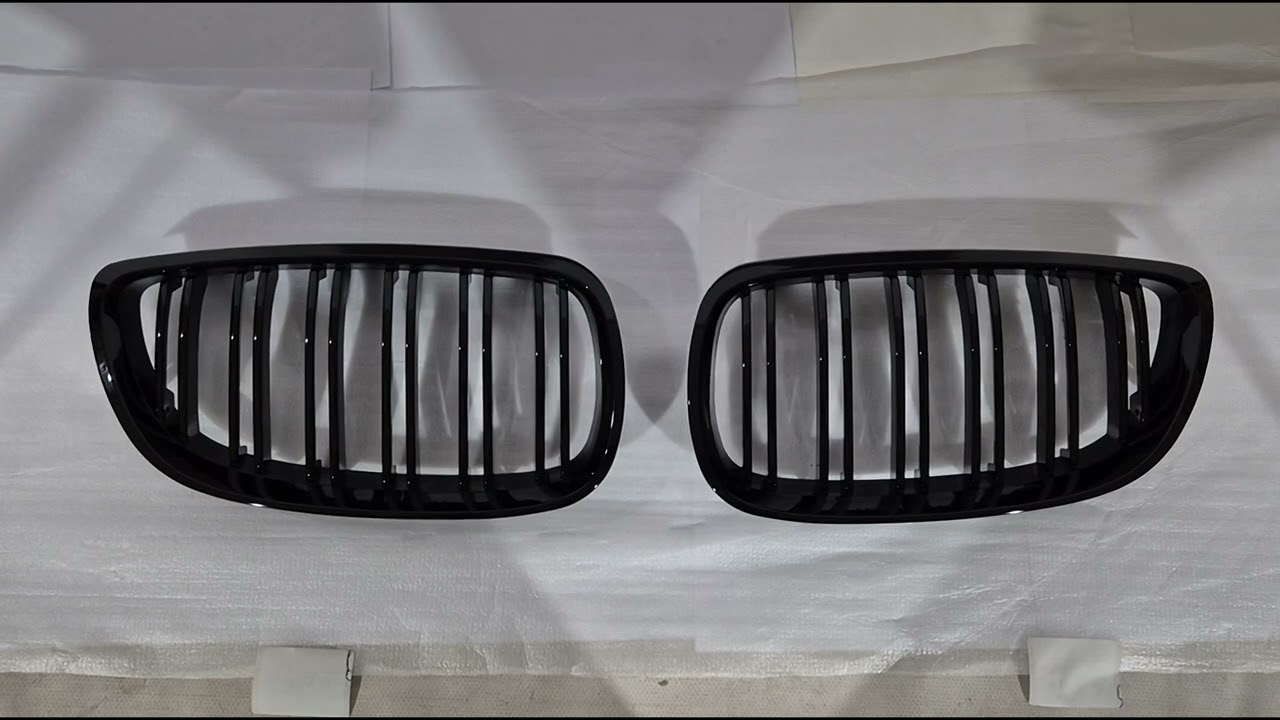 BMW 3 серія E92/E93 2006-2013 рр. Ніздрі M-Look (для 2007-2010 non-M / 2008-2013 M3, Чорний глянець) Video 1