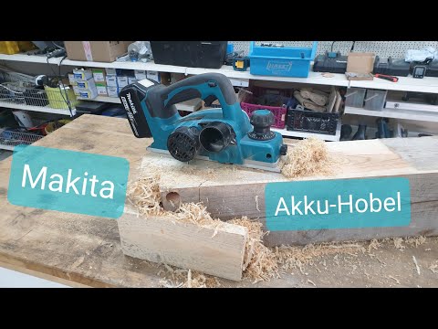 Makita 18V Akku-Hobel DKP180Z Produktvorstellung Produkttest (Vergl. DKP181ZU) | 4K UHD