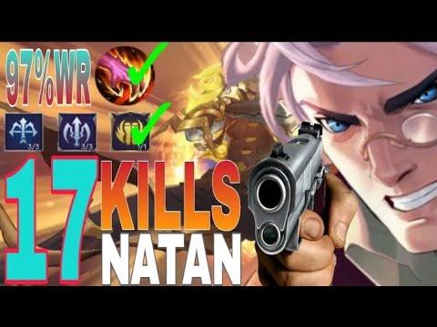 Natan is op? or im op? 17 kills | sad experience in using natan | Mobile Legends