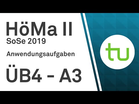 Übungsblatt 4, Aufgabe 3 -- TU Dortmund, Höhere Mathematik II (BCI/BW/MLW)