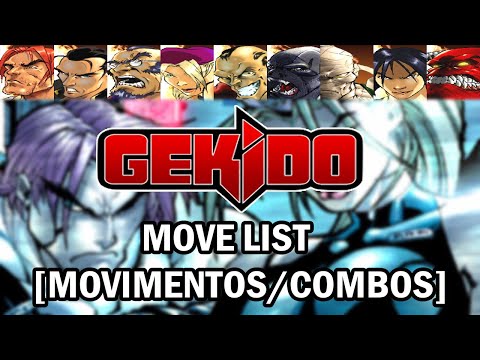 Gekido: Urban Fighters - Move List [Movimentos/Combos]