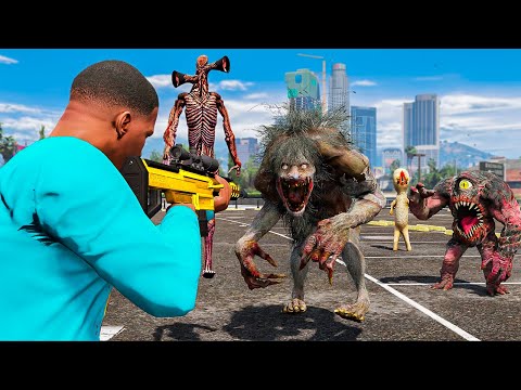 TENTANDO SOBREVIVER A MONSTROS HORRÍVEIS NO GTA 5!