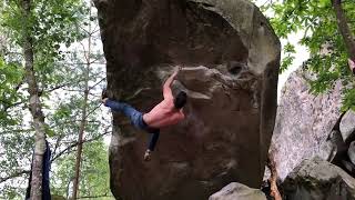 Video thumbnail of Belle de Nuit, 8a. Fontainebleau