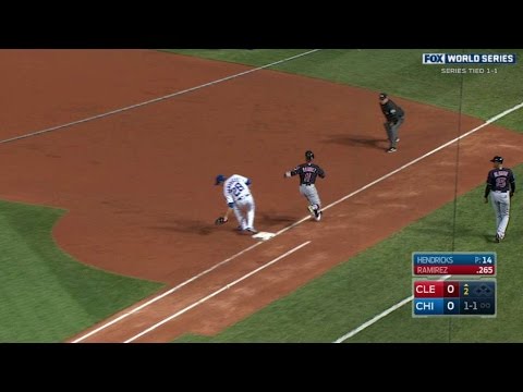 WS2016 Gm3: Ramirez hits sharp grounder, gets single