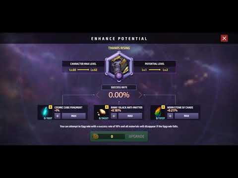 Marvel future fight Thanos full upgrade tier 3