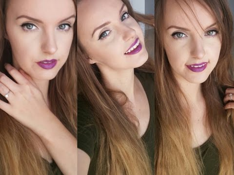 Bold Purple Lips for a Beginner |2016